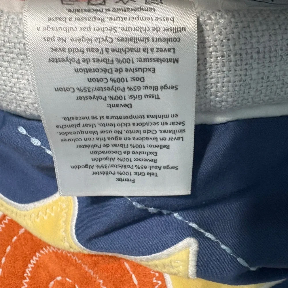 Lambs & Ivy Baby Blanket Milky Way Unisex OS Blue Galaxy Space Rocket Quilt